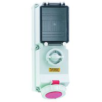 Розетка настенная с блокировкой 32А 4р 440v IP67 (реф)17026 | код 17026 | Bals