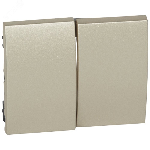 Клавиша двойная Galea Life титан | код 771412 | Legrand