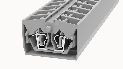 WS2.5T-END-CO-01P-11-00Z(H), Клемма пружинная WS, 2.5T мм.кв., концевая, серый, шт | код 11030000228 | DEGSON