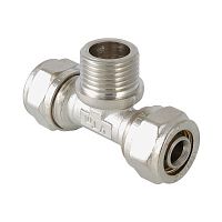 Тройник обжимной с переходом на нар. р. 20х1/2" | код. VTm.333.N.200420 | VALTEC