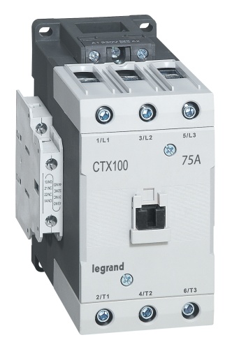 Контактор CTX³ 100 3P 75A (AC-3) 2но2нз ~415В | код 416199 | Legrand