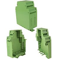 Корпус для РЭА на DIN-рейку RUICHI ТС-604, крепление 35 мм, АБС пластик, зеленый | код 81033 | Ruichi