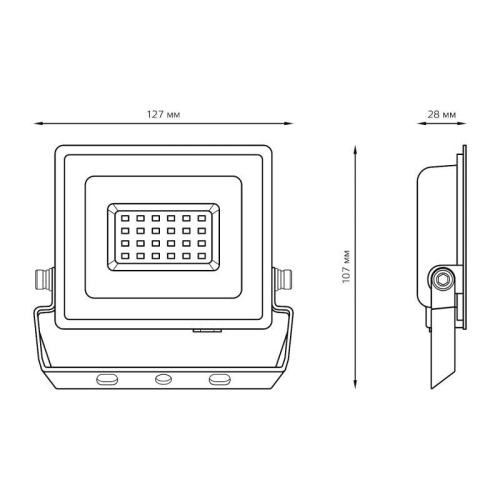 Прожектор светодиодный Elementary 30Вт IP65 6500К 2550лм PROMO G3 черн. GAUSS 613100330P фото 6 Прожектор светодиодный Elementary 30Вт IP65 6500К 2550лм PROMO G3 черн. GAUSS 613100330P фото 6