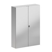Корпус навесной STH с М/П двухдверный из нержавеющей cтали AISI304 ВxШxГ 1400x1000x300 мм, с фланцем, IP55 | код R5STH1413F-304 | DKC