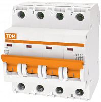 Выключатель автоматический четырехполюсный ВА47-29 40А C 4,5кА | код. SQ0206-0129 | TDM 