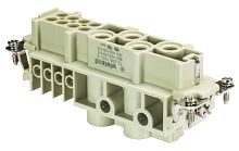 Розеточная контактная вставка REVOS POWER, Size 24, винтовая фиксация, 4-/8- полюсов + РЕ, 400 V, 80/16 A, материал контактов: медный сплав, тип покрытия контактов: серебро | код 72.206.1253.0 | Wieland