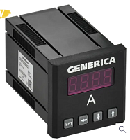 Амперметр цифр. щит. 1-ф. 48х48 LED GENERICA | код IDA31-5-1-0-LED-G | GENERICA by IEK