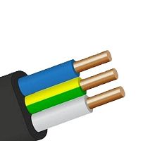 Кабель ВВГ-Пнг(А) 3х1.5 ОК (N PE) 0.66кВ (уп.100м) | код 872002749 | ПромЭл