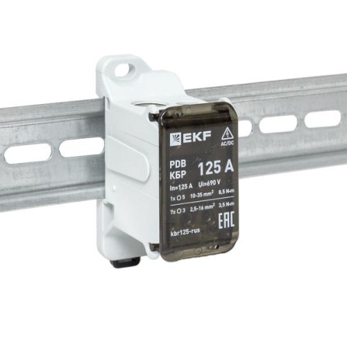 Блок распределительный клеммный КБР 125A EKF kbr125-rus фото 9 Блок распределительный клеммный КБР 125A EKF kbr125-rus фото 9
