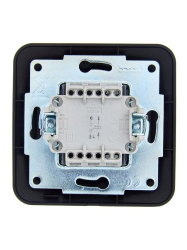 Кнопка звонка 1-кл.СП ASTI 10А IP20 в сборе черн. бархат LEZARD 7081-4242-103 фото 2 Кнопка звонка 1-кл.СП ASTI 10А IP20 в сборе черн. бархат LEZARD 7081-4242-103 фото 2