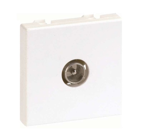 Connect Плата с TV разъемом папа винты 45х45мм алюминий | код K120A-8 | Simon