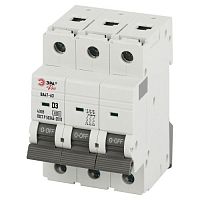 Выключатель автоматический PRO VA63-3P03D6 ВА47-63 3P 3А кривая D 6кА | код Б0063222 | ЭРА