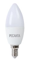 Лампа светодиодная LL-R-C37-7W-230-3K-E14 (свеча, 7Вт, тепл., Е14) Ресанта, , Шт | код 76/1/5 | РЕСАНТА