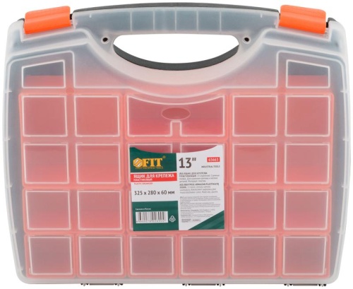 Ящик для крепежа (органайзер) съемные ячейки 13дюйм ( 325х280х60мм ) FIT 65663 фото 2