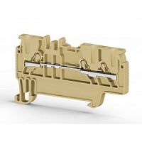 307 033, Клеммник пруж.быстрозажимной (Push in), 3-х выводной, 1,5мм.кв., (желтый), PYK 1,5ME | код 0.0.0.3.07033 | KLEMSAN