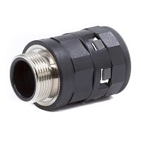 Муфта труба-коробка с металлической резьбой DN 29 мм, М32х1,5, полиамид, цвет черный | код PAS29M32N | DKC