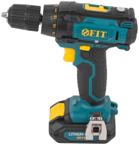 Дрель-шуруповерт аккумуляторная 14.4В 0-450/1550об/мин 23Нм 2 (Li-Ion) 1.3А.ч FIT 80198 фото 10
