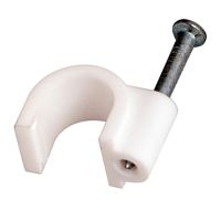 Крепеж кабеля круглый 8 мм, белый (упак. 50 шт) REXANT | код 07-4008 | REXANT