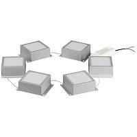 Светильник светодиодный SPO-646-3-5K-S6 36Вт 5000К 3420лм 89х89мм грильято 100х100 домино 6 кубиков драйвер металлик (уп.6шт) Эра Б0063043
