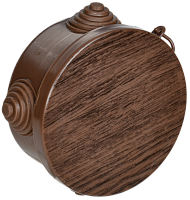 Коробка расп. КМ для о/п D=65х40мм IP54 4 вв. дуб IEK | код UKO21-065-040-000-K24-54 | IEK