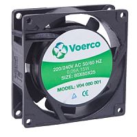 Вентилятор 80х80х25мм, 36м3/ч, 220В AC, втулка | код V04 080 001 | CETINKAYA PANO