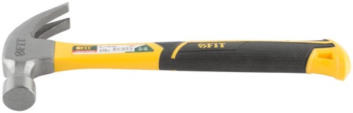 Молоток-гвоздодер, фиброглассовая усиленная ручка, Профи 30 мм, 570 гр. | код 44780 | FIT фото 5 Молоток-гвоздодер, фиброглассовая усиленная ручка, Профи 30 мм, 570 гр. | код 44780 | FIT фото 5