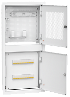 ITK LINEA R встр. двухсек. 2 ком. 400х850мм дв. мет. белый | код LR16-4H81-M-FR2 | ITK by IEK