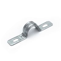 Скоба металлическая двухлапковая усиленная противопожарная СМДУ d19-20 мм (100шт/800шт уп/кор) Промрукав | код PR13.02413 | ПРОМРУКАВ