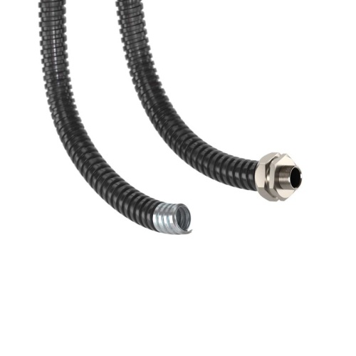 Металлорукав DN 26мм в герметичной ПВХ изоляции, низкотемпературный, Dвн 26,5 мм, Dнар 31,5, 25 м, цвет чёрный | код 6071R-027NCR | DKC фото 2