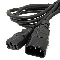 Шнур сетевой 3-х полюсный гнездо-вилка RUICHI SCZ, 1.8 м, 3х0.75 мм2 | код 91420 | Ruichi