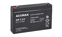 Батарея аккумуляторная Acumax AM7.2-6, T1, 6V/7.2Ah, 94(100)x151x34 HxLxW, 1.1kg, 6-9 лет | код AM7.2-6 | EMU