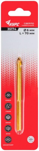 Сверло универсальное 6х70 мм | код 35174 | FIT фото 3
