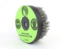 Щетка чашечная Д120xM14, ворс полимер-абразив P46 по дереву на УШМ (болгарка) (3-107) | код TAZ120M14H30P46 | Cazzola