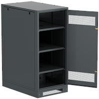 ITK LINEA B Шкаф (пустой) 1350х600мм дверь метал. чер. | код LB05-13H69-M | ITK by IEK