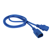 Шнур питания C13-C14, 3х0.75, 220В, 10А, синий, 2 метра | код LAN-PP13/14-2.0-BL | LANMASTER