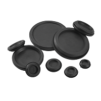 Сальник одиночный плоский T-GD9, 9x15.5x20x7(AxBxCxD)mm, диаметр кабеля в mm: 9, IP54, RAL9005, UL94V-0 | код MBB0509B11 | MOREK