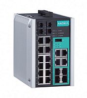 Коммутатор EDS-518E-SS-SC-4GTXSFP Managed Gigabit Ethernet switch with 12 10/100BaseT(X) ports, 2 100BaseFX single-mode ports with SC connectors, and 4 combo 10/100/1000BaseT(X) or 100/1000BaseSFP ports, t: -10/60 | код 00-06102367 | MOXA С
