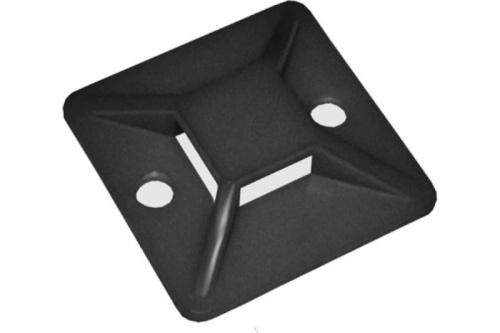 PYK-1 Самоклеящаяся площадка (20мм) для стяжек шир. до 4 мм, упак 100 шт. (белый) | код PYK-1 | Plastim PYK-1 Самоклеящаяся площадка (20мм) для стяжек шир. до 4 мм, упак 100 шт. (белый) | код PYK-1 | Plastim