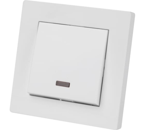 Выключатель 1 кл. с подсветкой 10А белый Сенеж TDM | код SQ1816-0013 | TDM