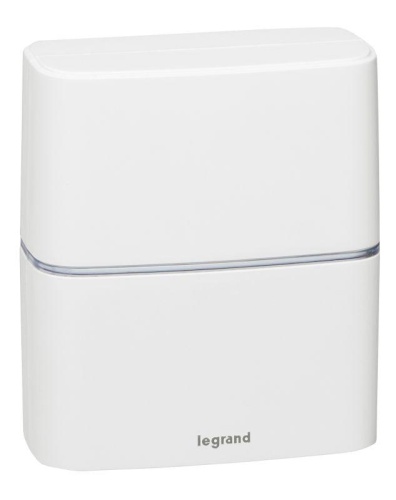 Звонок беспроводной - комплект "Премиум" - 30 рингтонов - дальность 200 м - цвет белый - дополнительный звонок "Комфорт" с питанием от сети 220В | код 094272 | Legrand фото 4