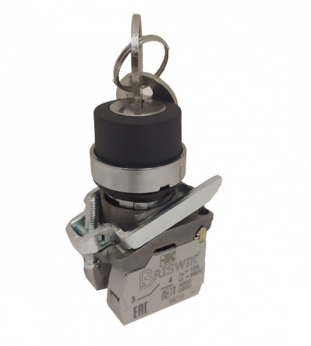Переключатель Briswik КПЕ 1603 -КС черный IP65 УХЛ2 10А 0но+3нз | код aD-YB-5Ai-0134 | Briswik