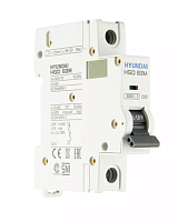 Автоматический выключатель HGD63-M 1PMDS0000C 00025 1 полюс, 25А, ток к.з. 6kA, хар-ка D (STANDARD) | код 13.04.001027 | HYUNDAI
