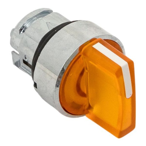 Механизм переключателя исполнительный XB4 IP65 на 3 положения возвратный без фиксации с подсветкой с короткой ручкой желт. EKF XB4BD3L-Y-65 фото 9