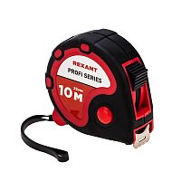 Рулетка измерительная Профи прорезиненный корпус REXANT, 10 м х 25 мм | код 12-9007| REXANT