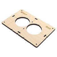 Шаблон для подрозетников c 2 отв, диам, 68 мм Expert | код sh-d68-2 | EKF