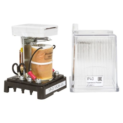 Указательное реле, с контактом самовозврата, постоянного тока, ток срабатывания 0,16А, заднее присоединение, исполнение УХЛ4 | код ur21kspt0.16azp | EKF фото 4