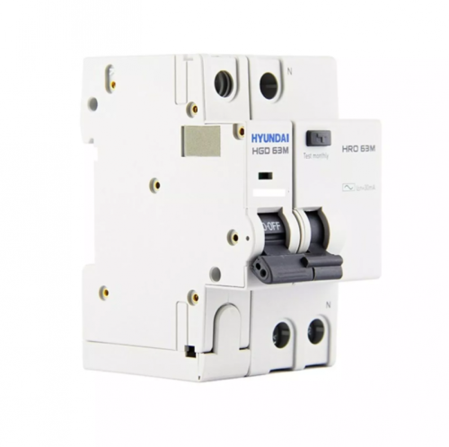 Дифференциальный автомат HRO63M 1NG5C0000C 00050G 1 полюс + нейтр., 50A ток, к.з. 6kA,100mA (STANDARD) | код 13.06.000114 | HYUNDAI Дифференциальный автомат HRO63M 1NG5C0000C 00050G 1 полюс + нейтр., 50A ток, к.з. 6kA,100mA (STANDARD) | код 13.06.000114 | HYUNDAI