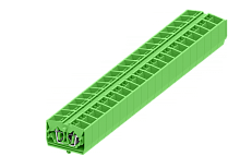 254346 Клемма TB 2-2 проходная фронт. подключение с защелк.ножками, сеч. 2.5мм2, зел., шт | код 254346 | SUPU
