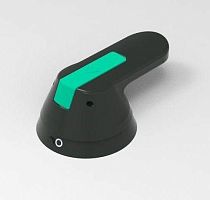 ВЫНОСНАЯ КОРОТКАЯ ЧЁРНАЯ ПОВОРОТНАЯ РУКОЯТКА ДЛЯ ФРОНТАЛЬНОЙ УСТАНОВКИ НА SD160-250 | код SSDERHFR15B1625 | Systeme Electric