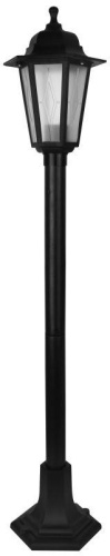 Светильник столб садово-парковый PP6101 C02 НТУ 06-60-002 У1 "Оскар 3" 1м 6-гран. пласт. +пласт. черн. Camelion 13854